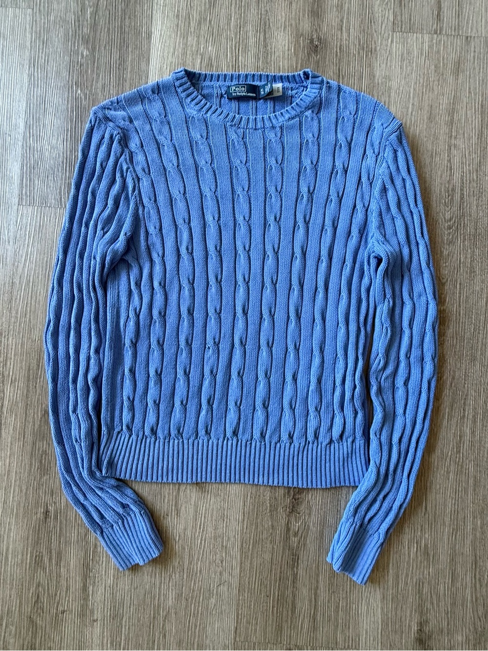 Polo Ralph Lauren cable-knit cotton-blend crewneck sweater